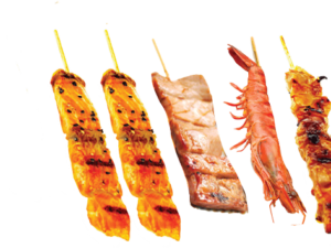 Menu 33 : 5 Brochettes variées