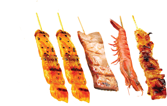 Menu 33 : 5 Brochettes variées