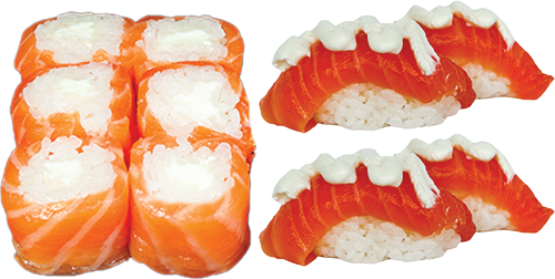 Menu 7 : Sushi & Saumon Roll